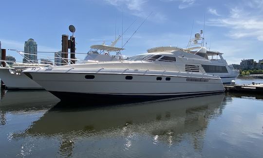 Fairline Squadron  Luxury 62 Foot Motor Yacht Rental in Vancouver