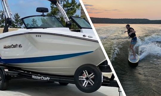 Sistema de surf atualizado do Mastercraft NXT22 2020 com o Capitão!