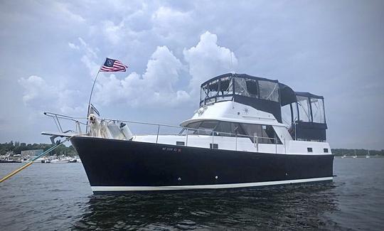 Yacht Mainship de 40 pieds avec capitaine à Newburyport