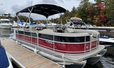 Cruzeiro de 24 pés no Lago Sebago com Southbay Pontoon!