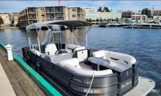 PILOTEZ VOUS-MÊME CE BATEAU SUPER AMUSANT DE 26 PIEDS AVEC TOBOGGAN AQUATIQUE ! 175$ DE L'HEURE 