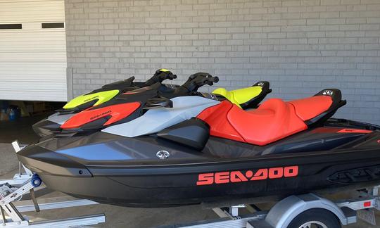 Diversão de jet ski em Lake Wateree ao sol!!! 2024 Sea Doo com alto-falantes Bluetooth!!!!