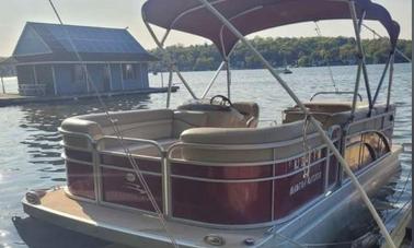 Bateau ponton sur le lac Hopatcong, balade de 2 heures au coucher du soleil !