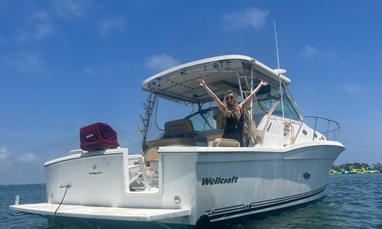 Wellcraft Coastal 330, She’s 39 foot long and 15ft Wide!