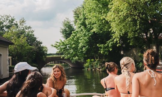 14 person pontoon on Lake Austin!