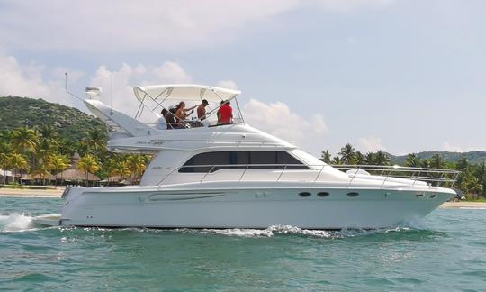 Yachting de luxe Sea Ray Fly 48 à Ixtapa Zihuatanejo