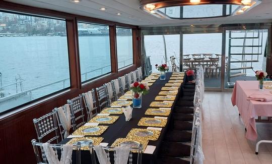 Spacious Motor Yacht for 35 People in İstanbul, Ready for Reservation