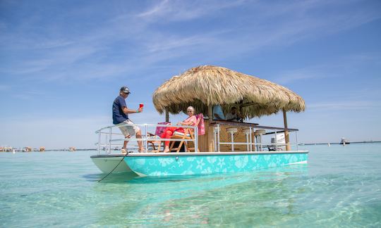 Aventure sur Crab Island à bord d'un bateau Tiki de 23 pieds