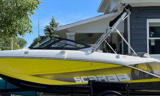 Jet boat w/ water sports at Raccoon Lake, Indiana 