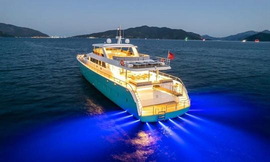 40 Meter Custom Megayacht with 6 Cabins in Mugla, Turkey