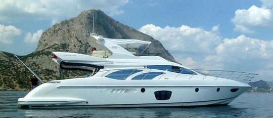 Azimut 62 Evolution FlyBridge Power Mega Yacht Rental in Cote d'Azur, France 