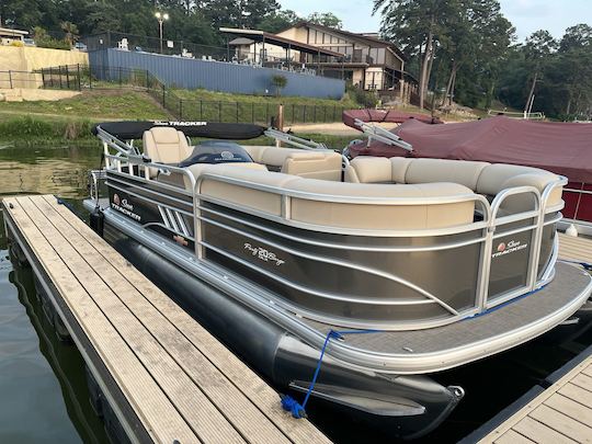 Exclusive Luxury: 2023 SunTracker Party Barge on Private Lake