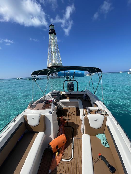 Super Fun Deck Boat Rental Caps included