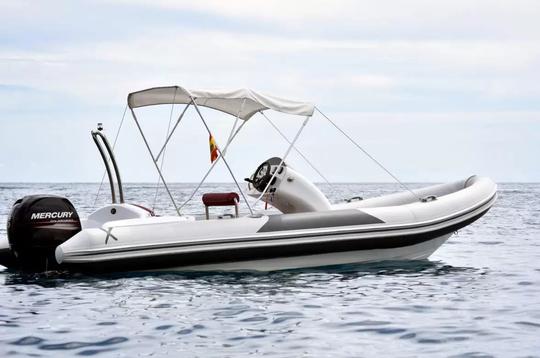 Rent a boat in Altea for Water Activites | 22ft RIB XP 680