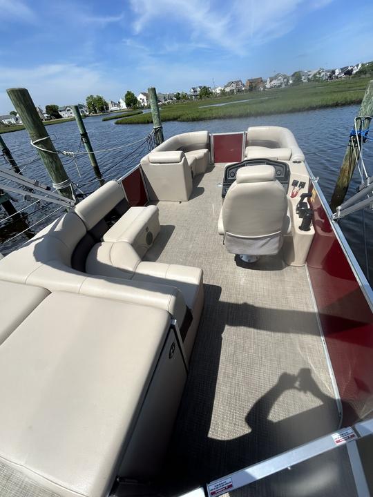 Private Pontoon Boat rides on the Barnegat Bay 