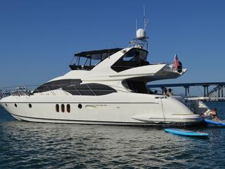 65' Azimut Flybridge Power Mega Yacht Charter in San Diego, California