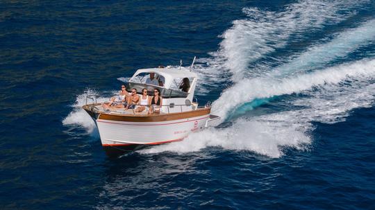 Capri Tour with Gozzo Sparviero Emerald 750 for rent in Sorrento Campania