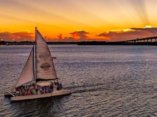 Charleston Luxury Sunset Sail Tickets - 50ft Catamaran Enjoy the Bar