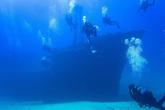 Dive Boat in Mauritius