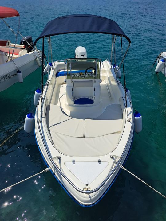 Location de bateaux Ranieri 19 - Yamaha 115 à Cres