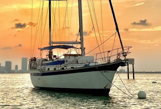 ALL FEES INCLUDED! Endeavor 43 Sailboat Charter out of Miami. 