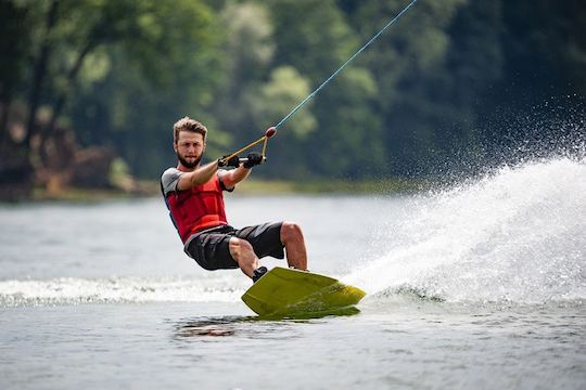 Wakeboarding in Negombo, Sri Lanka