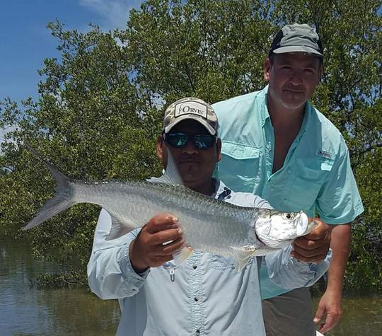 Charter your flats boat in corozal/chetumal bay