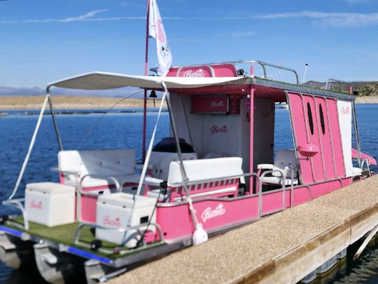 Barbie Party Boat Pontoon on Lake Pleasant! Perfect for groups of 8 people