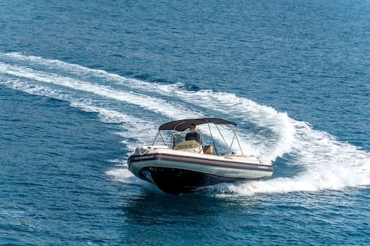 Enjoy the softest ride even on choppy waters onboard the Joker Clubman 24!