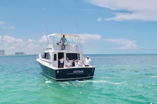 Fishing Charter 38’ Comfort Line Boat, in Cancun, Mexico