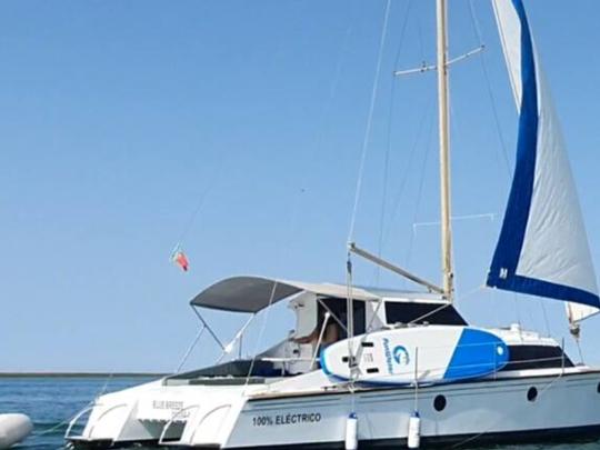 Catamaran Overnight on the island, Houseboat