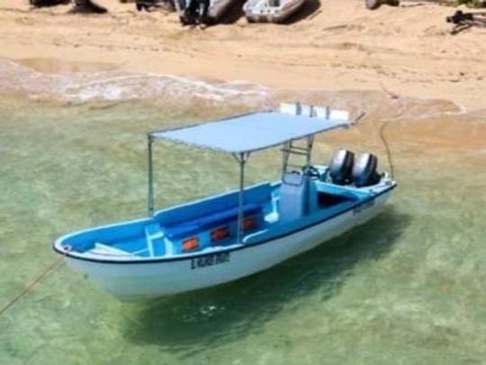 Passeios de barco em Las Terrenas em lancha Profina de 33 pés