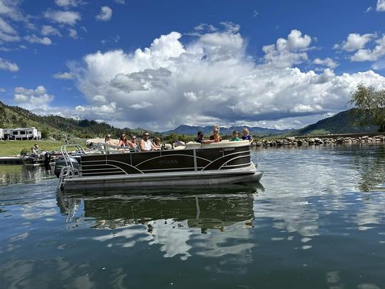 Bateau ponton Sylvan Fish & Cruise 2019 à louer @Holter Lake Wolf Creek Montana