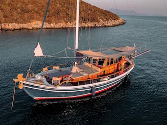 43' Gulet Sailing Private Cruising on a traditional trawler