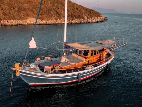 43' Gulet Sailing Private Cruising on a traditional trawler