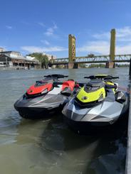 Two 2022 Seadoo Jet skis with Sound System at Lake Folsom