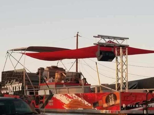 Night time lake Party boat