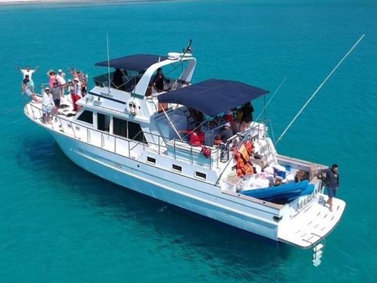 Adventure & fun perfectly balance with the Offshore 56ft Sportfisher Yacht