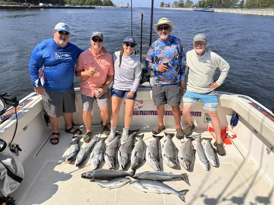 Lake Michigan Fishing Charters and Cruises on 36' Tiara Yacht