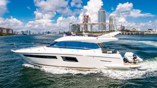 Book Your Dream Getaway: 52' Prestige Fly Yacht Charter in the Bahamas