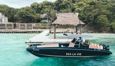 Location de bateau de luxe privé d'une journée complète - Îles du Rosario -