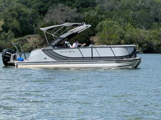 12 Passenger pontoon on Lake Austin - Luxury Pontoon Boat With Lily Pad