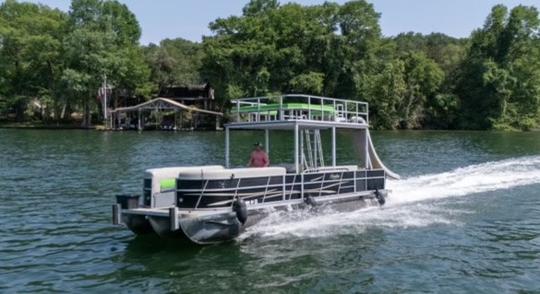 Shark à deux étages de 29 pieds pour 20 passagers avec toboggan, LilyPad et toilettes