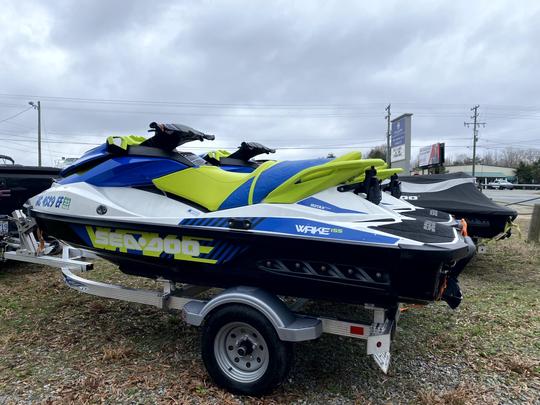 2 Seadoo Wake Jet skis delivered to your dock