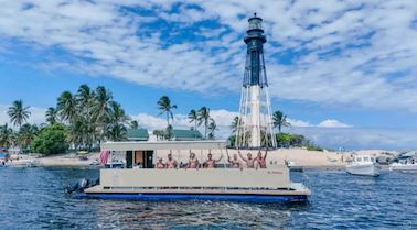 Bateau de fête BYOB pour 22 passagers avec salle de bain | Tiki de 40 pieds