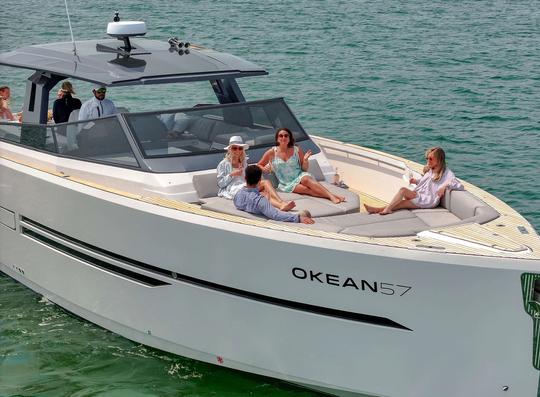 57' 2024 Okean + 2 Seabobs Yacht Charter em Sag Harbor, Nova York