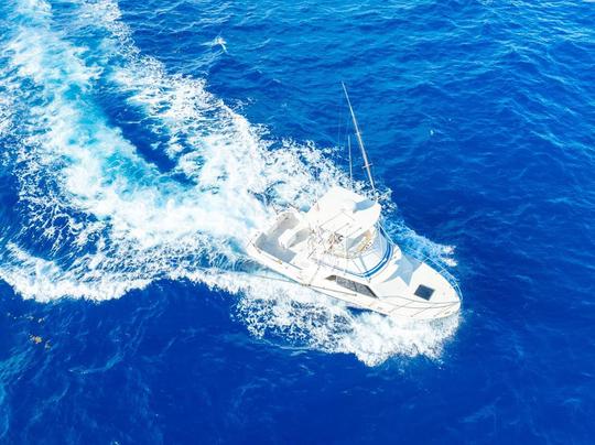 32 ft Blackfin fishing boat for the most fun fishing in Riviera Maya