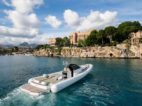 Aperitif on board with typical Sicilian products