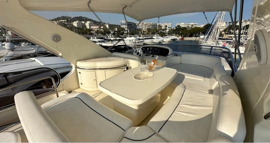 Azimut 62 Evolution FlyBridge Power Mega Yacht Rental in Cote d'Azur, France 