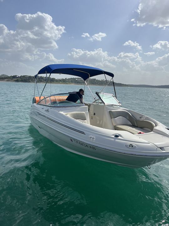 Bateau à moteur Sea Ray Sundeck 200 + tubing sur le LAC LBJ